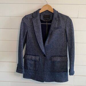 Banana Republic Unlined Longline Wool Blazer